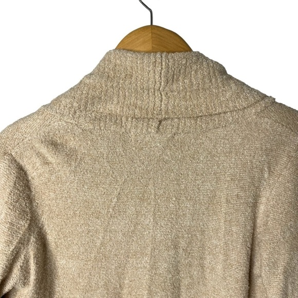 Barefoot Dreams CozyChic Lite Circle Lounge Cardigan Taupe Tan Size Medium - Picture 6 of 8